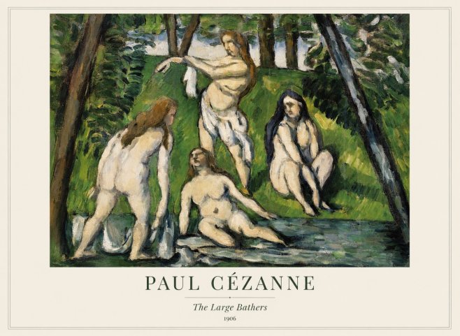 Paul Cézanne The Large Bathers IV No1 - Plakat