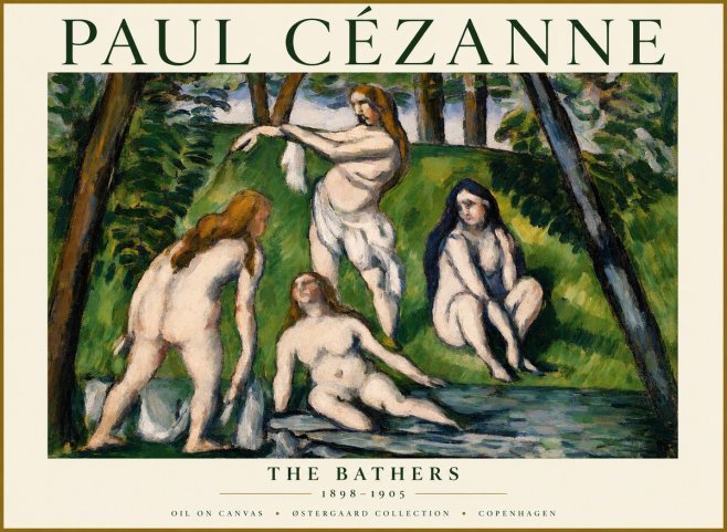 Paul Cézanne The Large Bathers IV No2 - Plakat