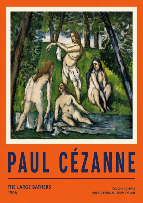 Paul Cézanne The Large Bathers IV No3 - Plakat