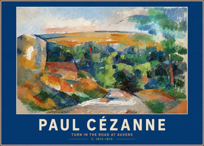 Paul Cézanne The Road from Le Tholonet No5 - Plakat