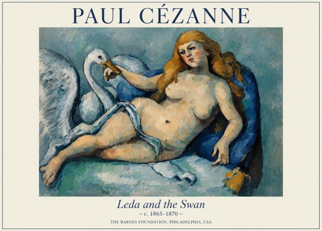 Paul Cézanne Leda and the Swan No1 - Plakat