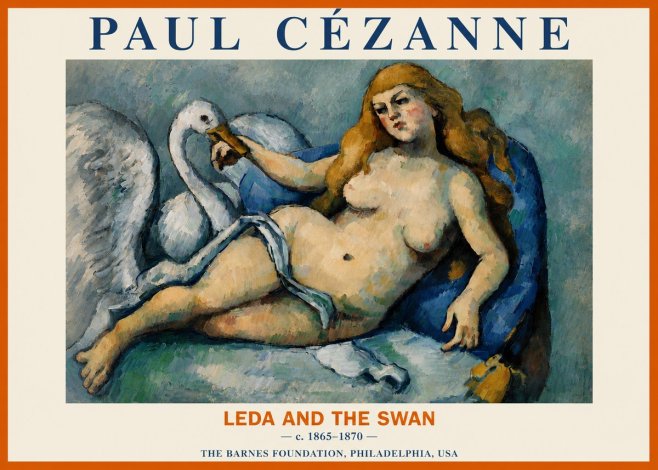 Paul Cézanne Leda and the Swan No3 - Plakat