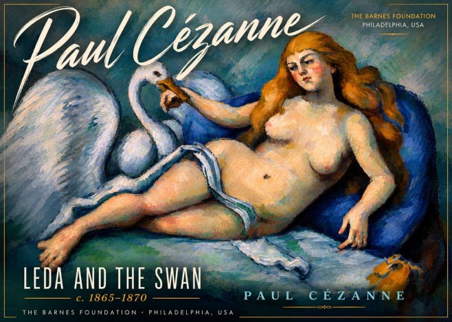 Paul Cézanne Leda and the Swan No6 - Plakat