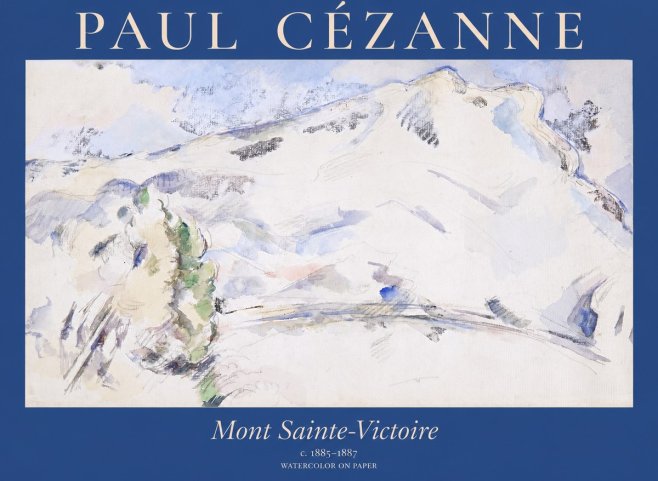 Paul Cézanne Mont Sainte-victoire No1 - Plakat