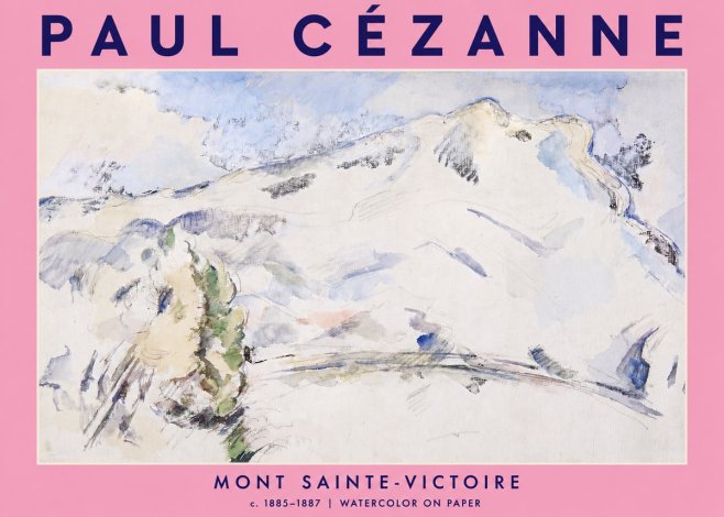 Paul Cézanne Mont Sainte-victoire No4 - Plakat