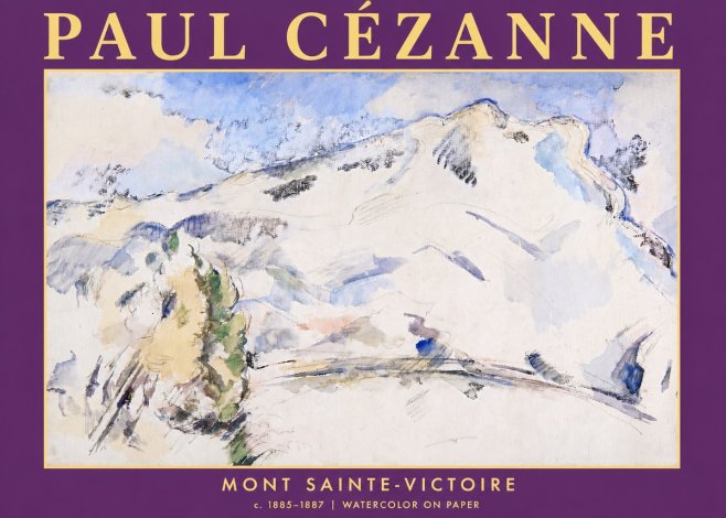 Paul Cézanne Mont Sainte-victoire No5 - Plakat