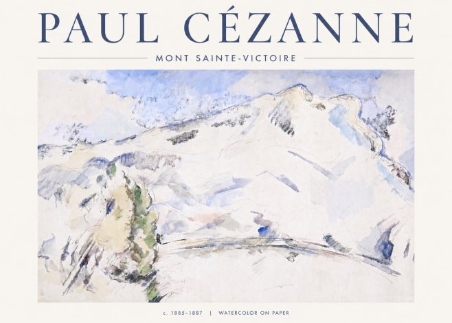 Paul Cézanne Mont Sainte-victoire No6 - Plakat