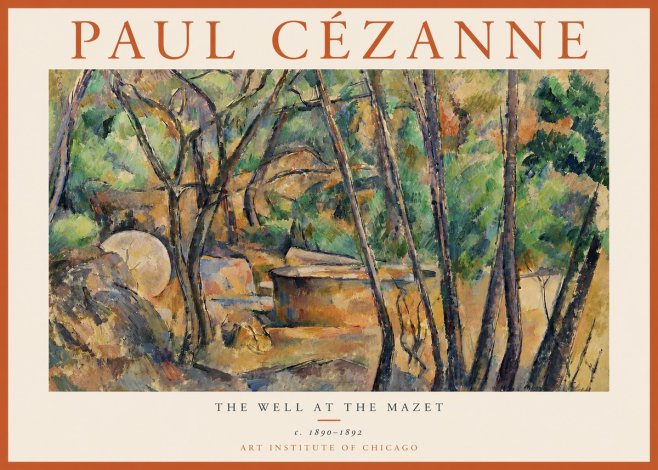 Paul Cézanne The Well at the Mazet No3 - Plakat