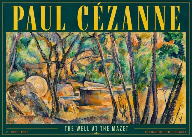 Paul Cézanne The Well at the Mazet No5 - Plakat