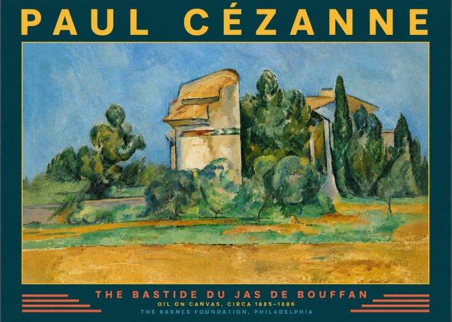 Paul Cézanne The Bastide Du Jas De Bouffan No4 - Plakat