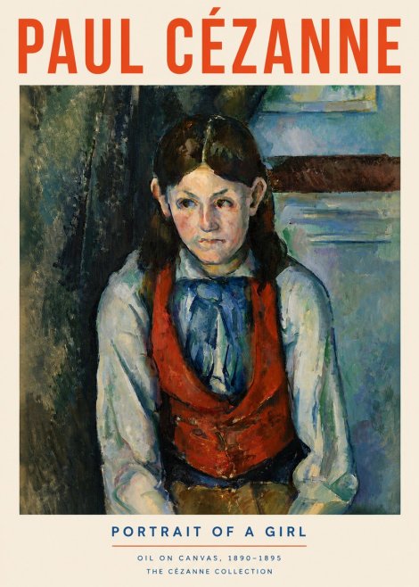 Paul Cézanne Portrait of a Girl No4 - Plakat