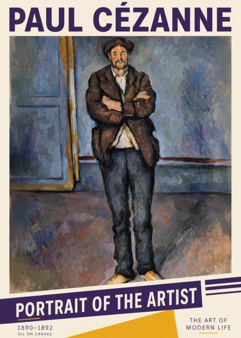 Paul Cézanne Portrait of the Artist II No6 - Plakat
