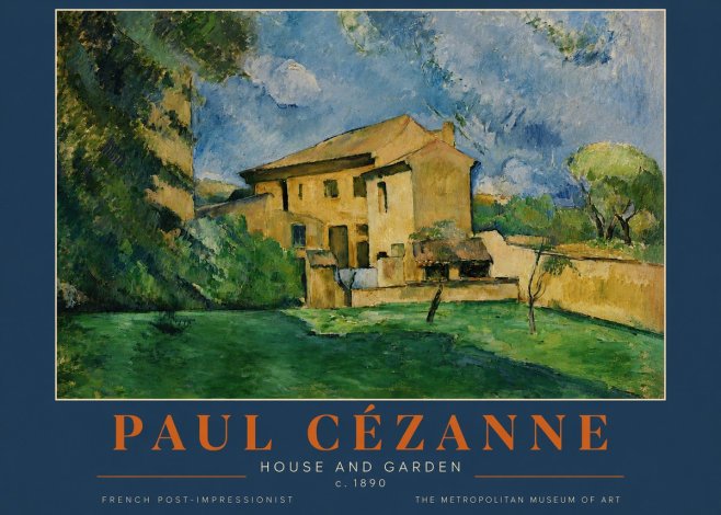 Paul Cézanne House and Garden No2 - Plakat