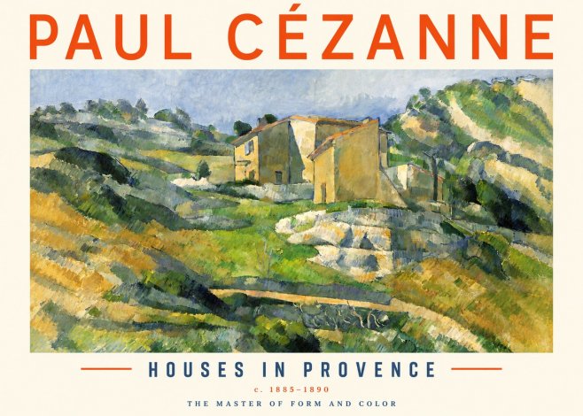 Paul Cézanne Houses in Provence No3 - Plakat