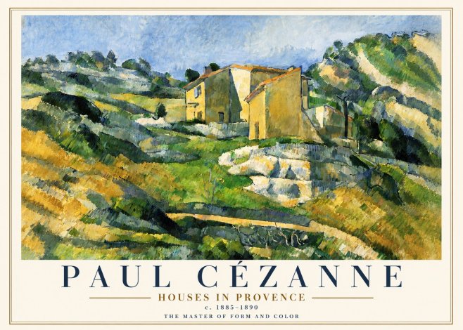 Paul Cézanne Houses in Provence No5 - Plakat