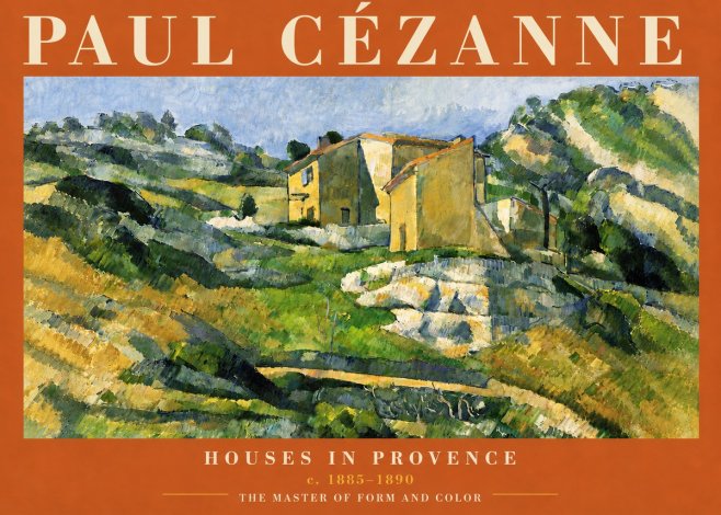 Paul Cézanne Houses in Provence No6 - Plakat