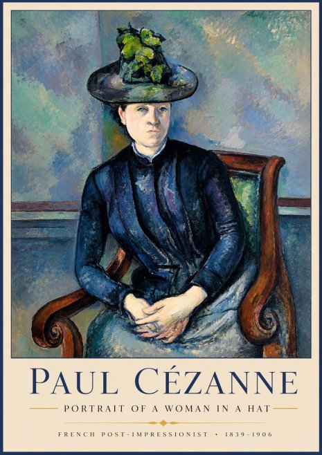 Paul Cézanne Portrait of a Woman II No2 - Plakat