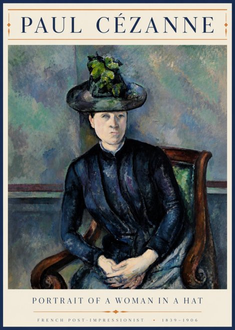 Paul Cézanne Portrait of a Woman II No4 - Plakat