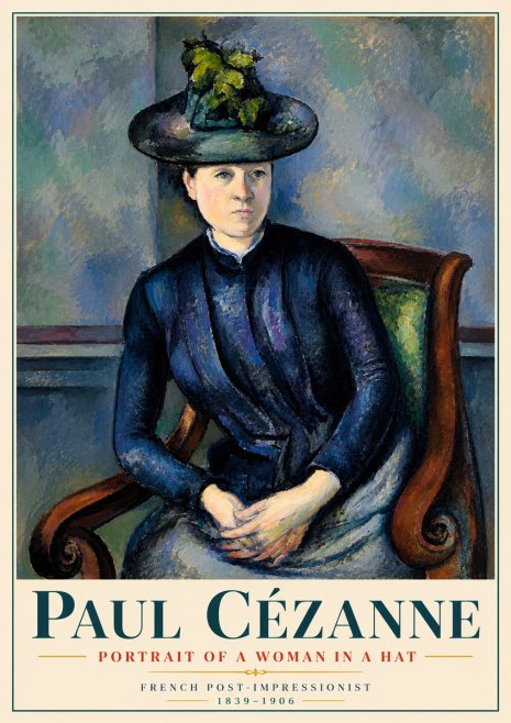 Paul Cézanne Portrait of a Woman II No6 - Plakat