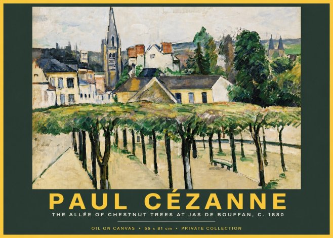 Paul Cézanne The Allée of Chestnut Trees at Jas De Bouffan No5 - Plakat