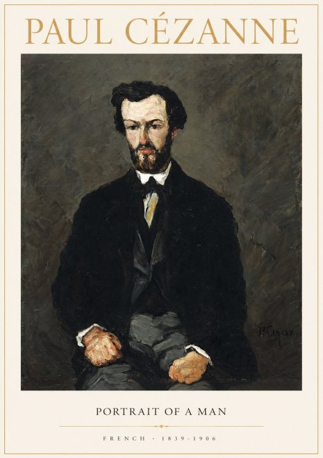 Paul Cézanne Portrait of a Man II No1 - Plakat