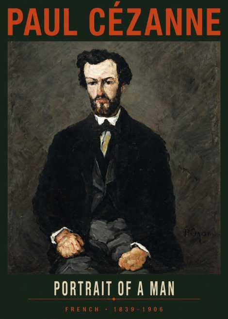 Paul Cézanne Portrait of a Man II No2 - Plakat