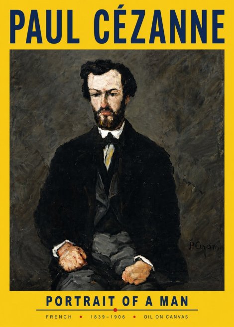 Paul Cézanne Portrait of a Man II No6 - Plakat
