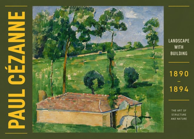 Paul Cézanne Landscape with Building No6 - Plakat