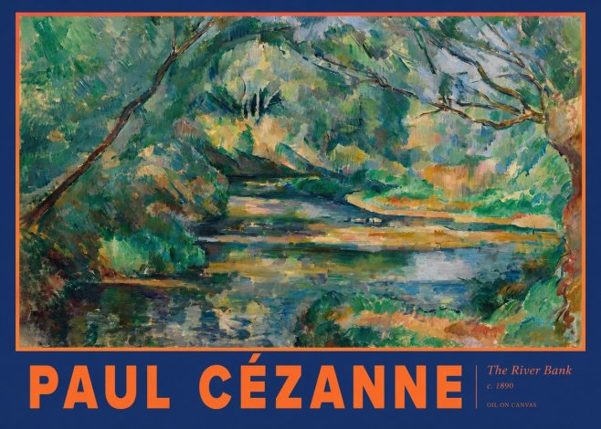 Paul Cézanne The River Bank No2 - Plakat