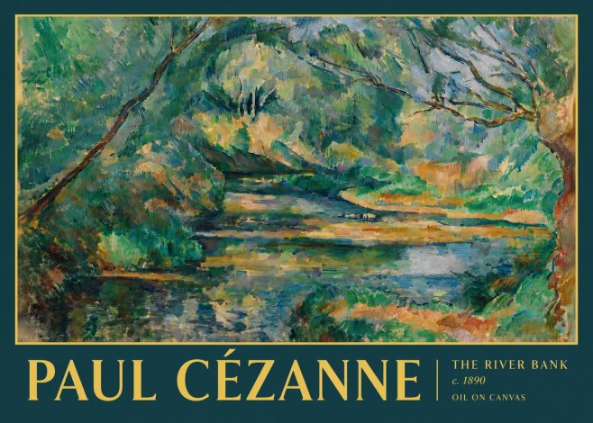 Paul Cézanne The River Bank No4 - Plakat