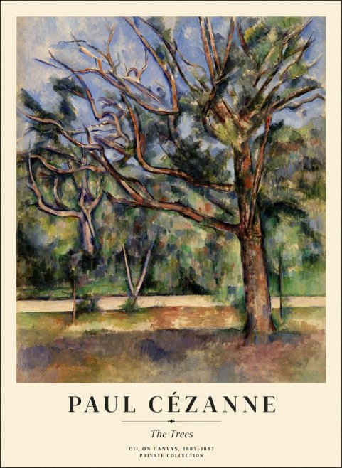 Paul Cézanne The Trees No1 - Plakat