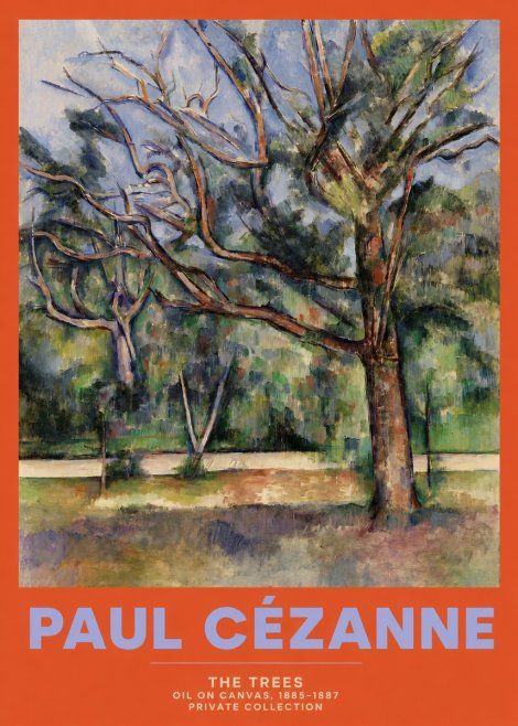 Paul Cézanne The Trees No2 - Plakat