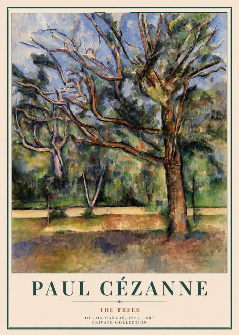 Paul Cézanne The Trees No3 - Plakat