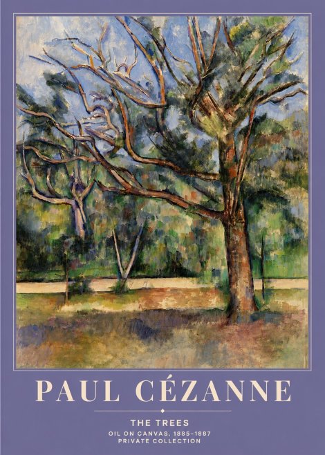 Paul Cézanne The Trees No4 - Plakat