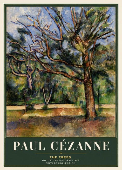 Paul Cézanne The Trees No5 - Plakat