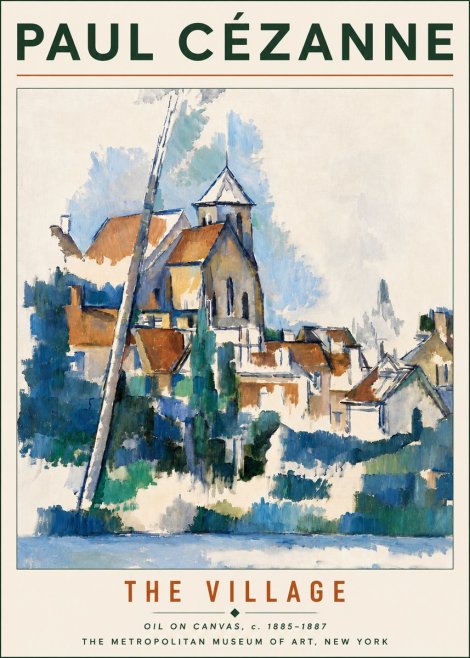 Paul Cézanne The Village II No5 - Plakat