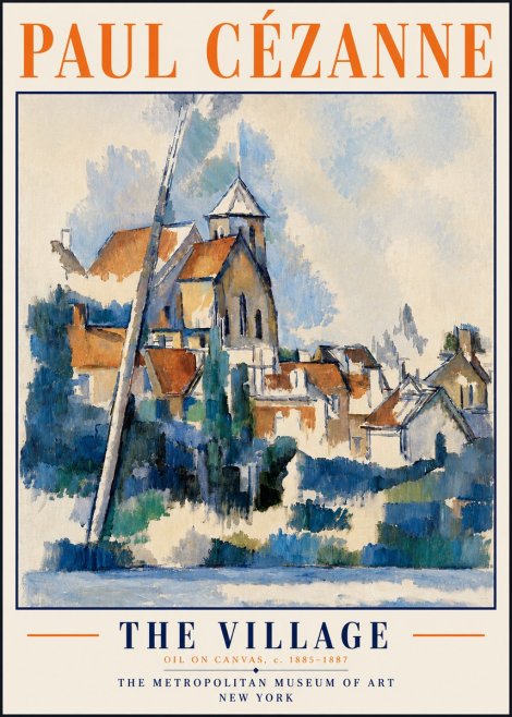Paul Cézanne The Village II No6 - Plakat
