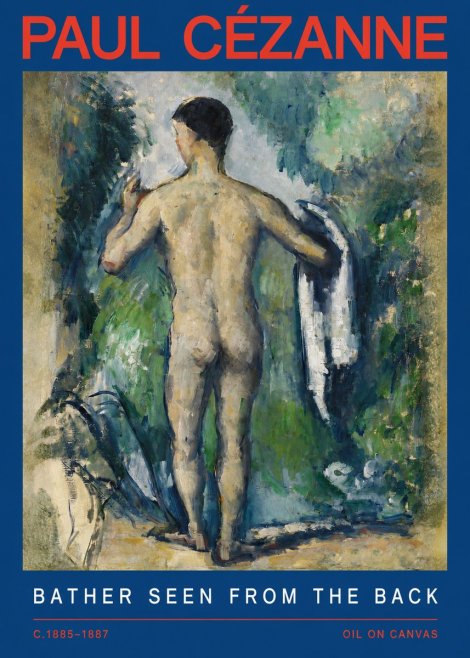 Paul Cézanne Bather Seen from the Back No2 - Plakat