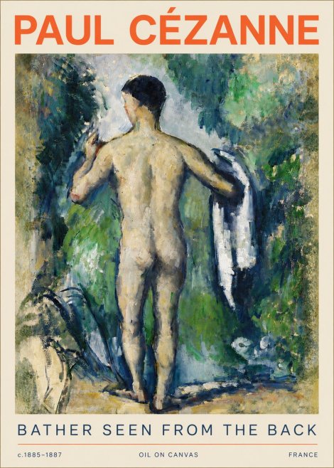 Paul Cézanne Bather Seen from the Back No4 - Plakat