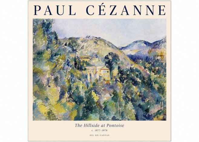 Paul Cézanne The Hillside at Pontoise No1 - Plakat