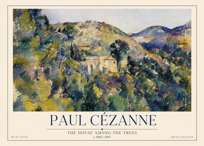 Paul Cézanne The Hillside at Pontoise No2 - Plakat