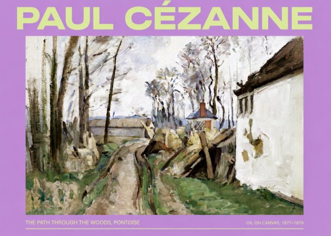 Paul Cézanne The Path Through the Woods, Pontoise No2 - Plakat