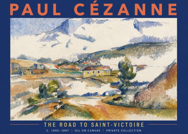 Paul Cézanne The Road to Saint-victoire No6 - Plakat