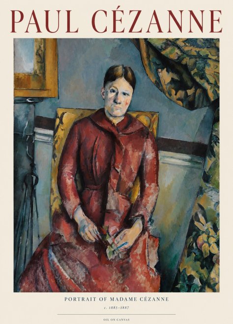 Paul Cézanne Portrait of Madame Cézanne II No1 - Plakat