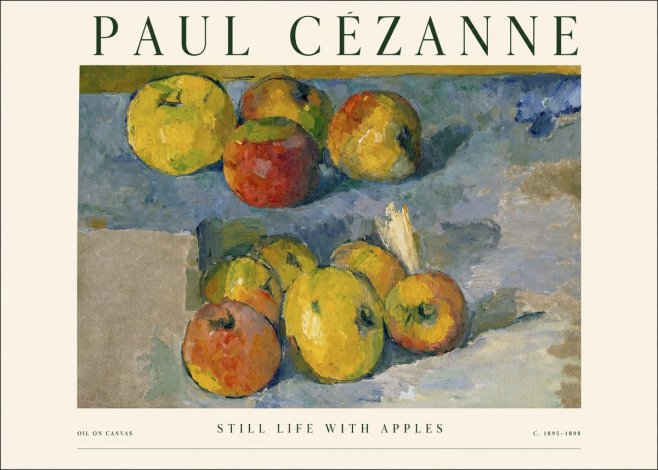 Paul Cézanne Still Life with Apples No1 - Plakat