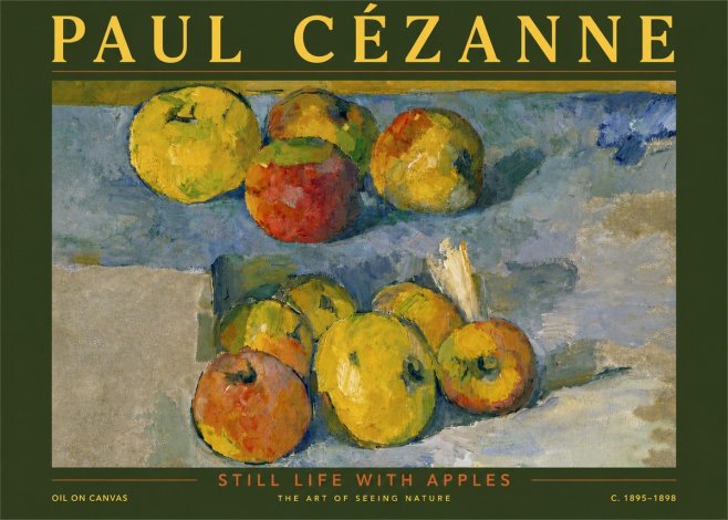 Paul Cézanne Still Life with Apples No5 - Plakat