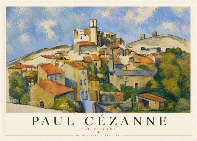 Paul Cézanne The Village III No5 - Plakat