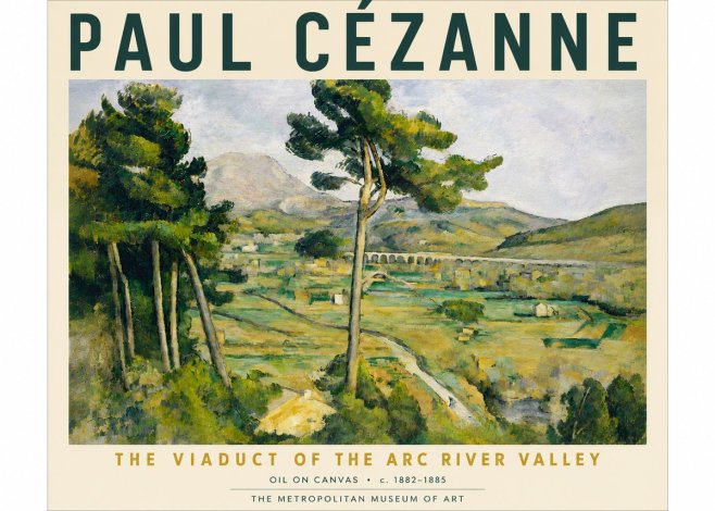 Paul Cézanne The Viaduct of the Arc River Valley No6 - Plakat