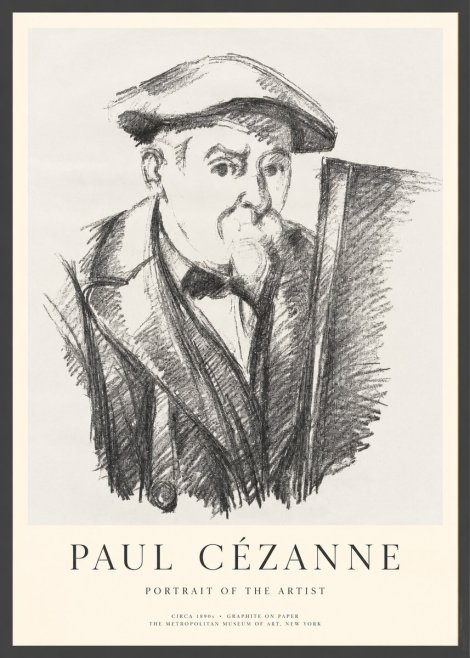 Paul Cézanne Portrait of the Artist III No1 - Plakat