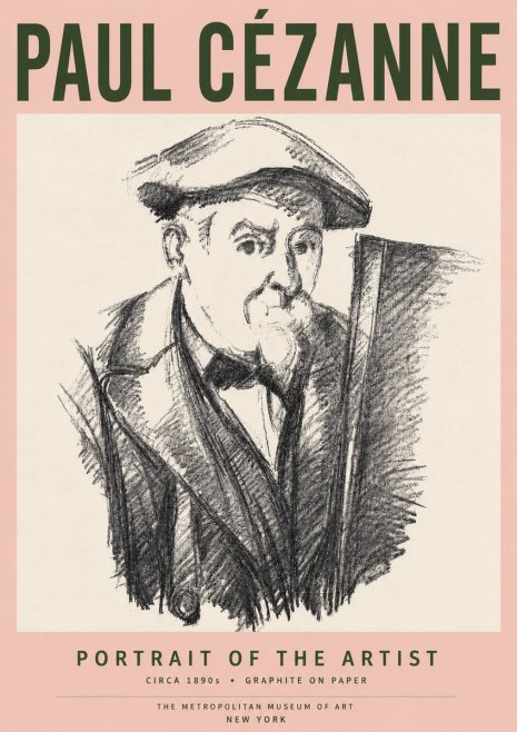 Paul Cézanne Portrait of the Artist III No5 - Plakat